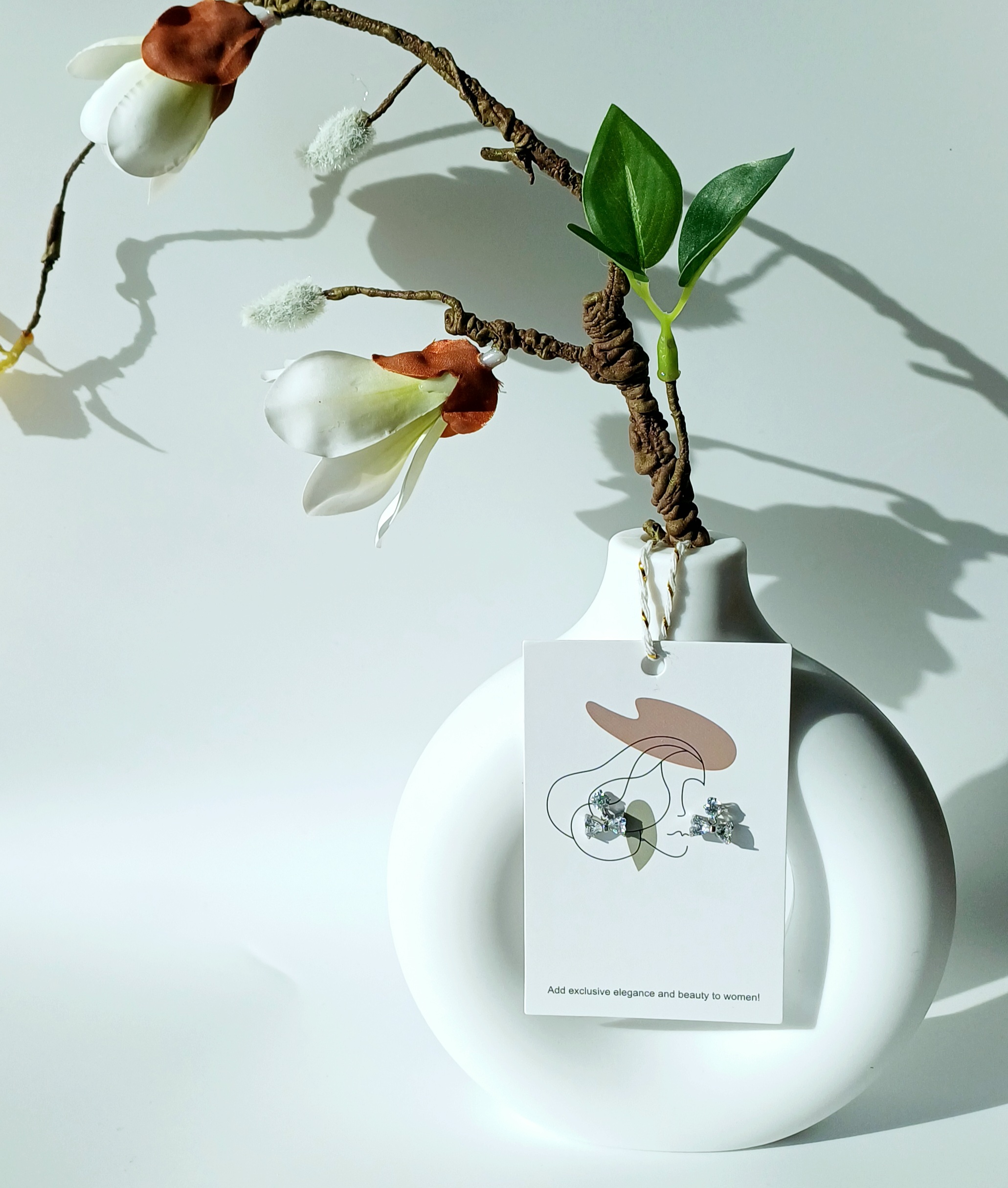 미니리본 귀걸이 1SET