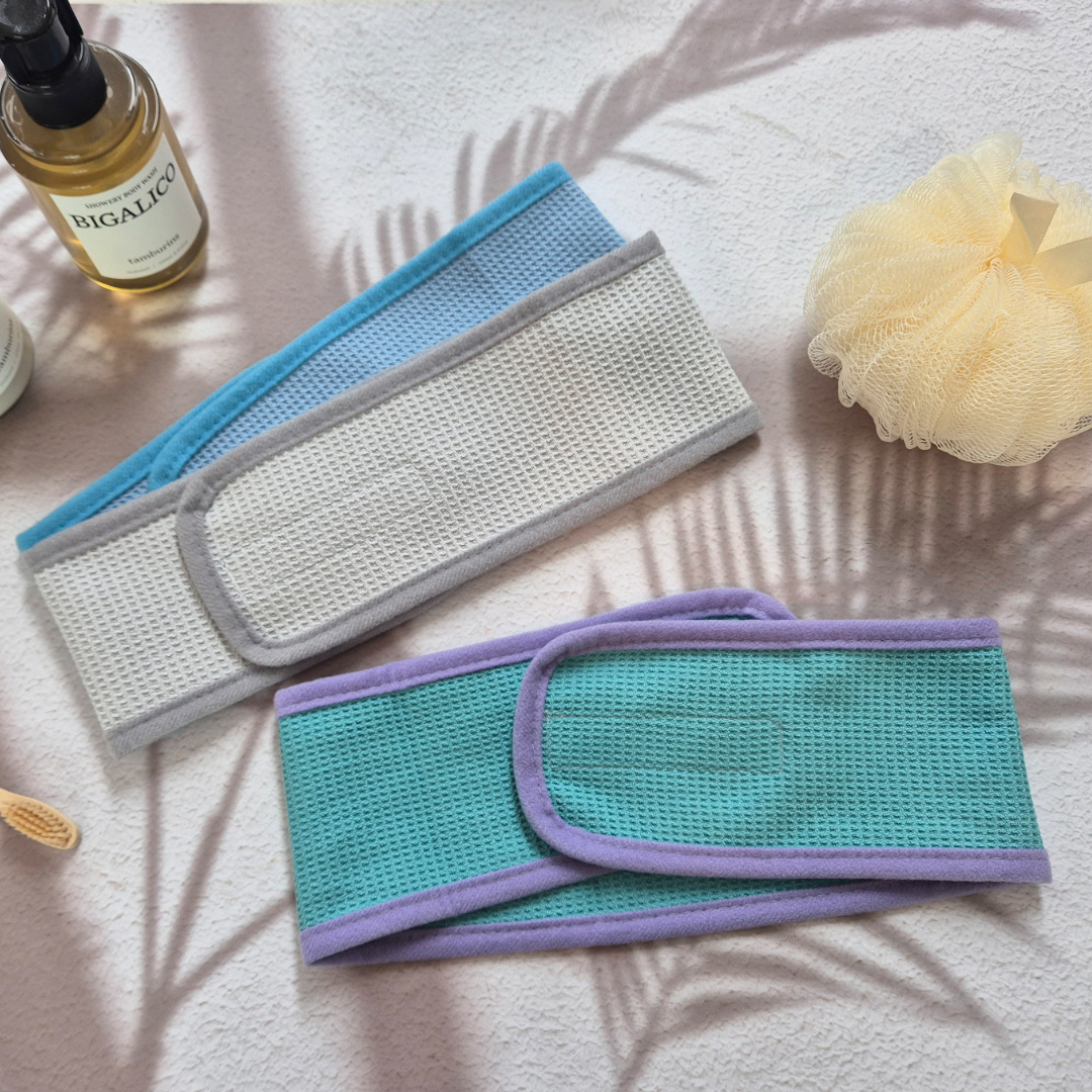 극세사 잔와플 헤어밴드 SET