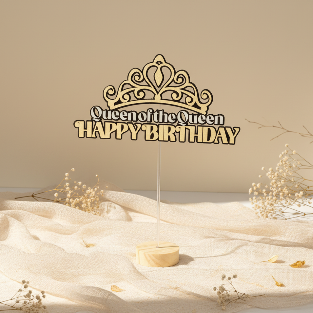 생일 축하 아크릴 토퍼