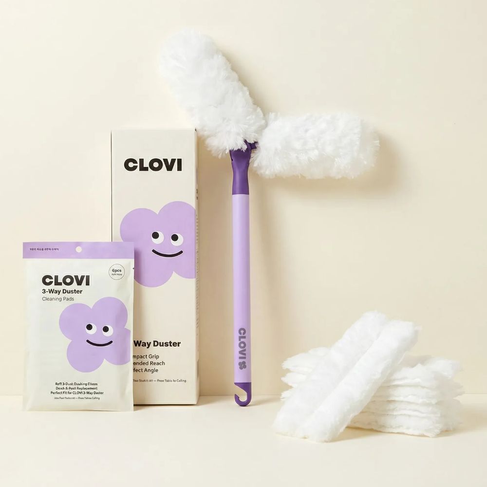 길이조절 360도 회전 먼지털이 1SET