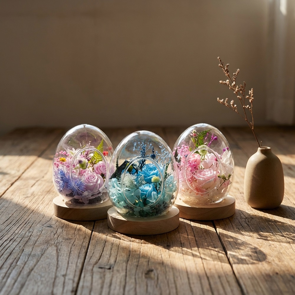 프리저브드 플라워 꽃다발 무드등