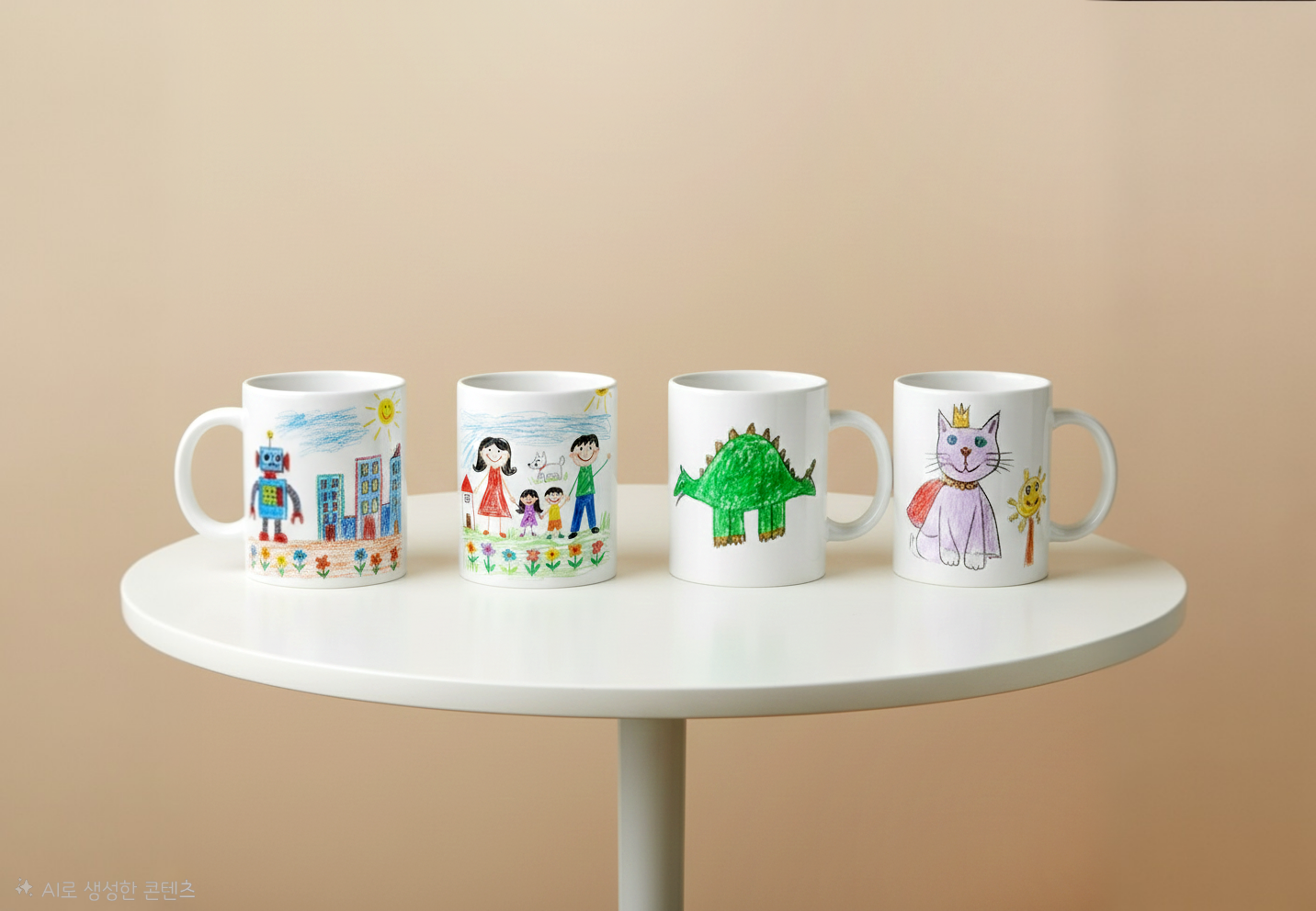 아이 손그림 머그컵