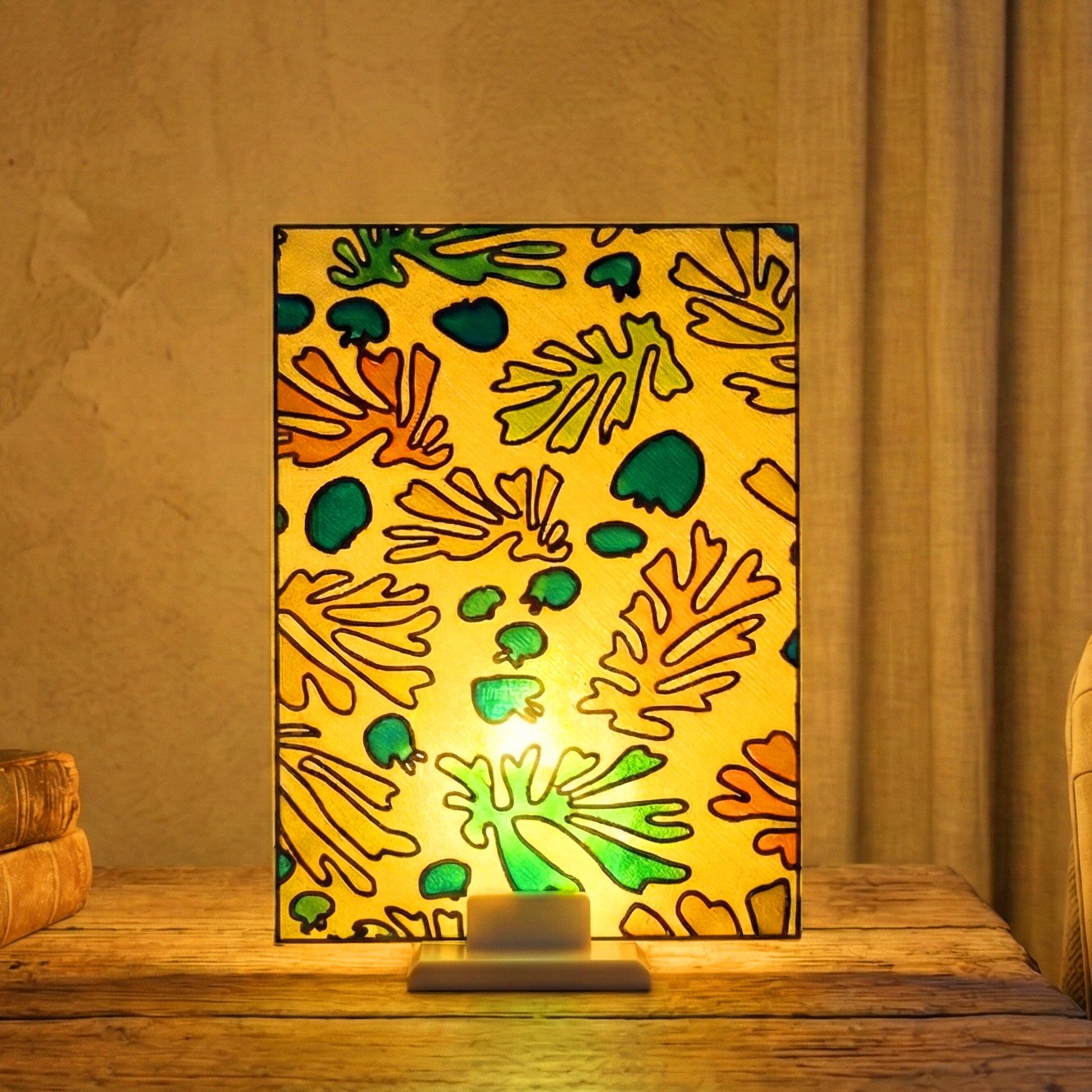 DIY 스테인드글라스 촛불 엽서 키트