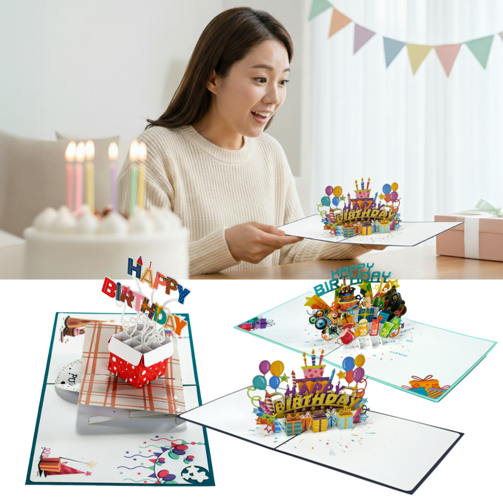 3D 생일축하 입체카드