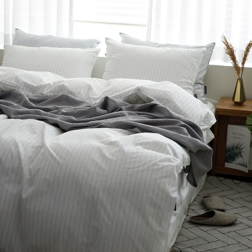 스트라이프 퀸사이즈 호텔 침구 SET