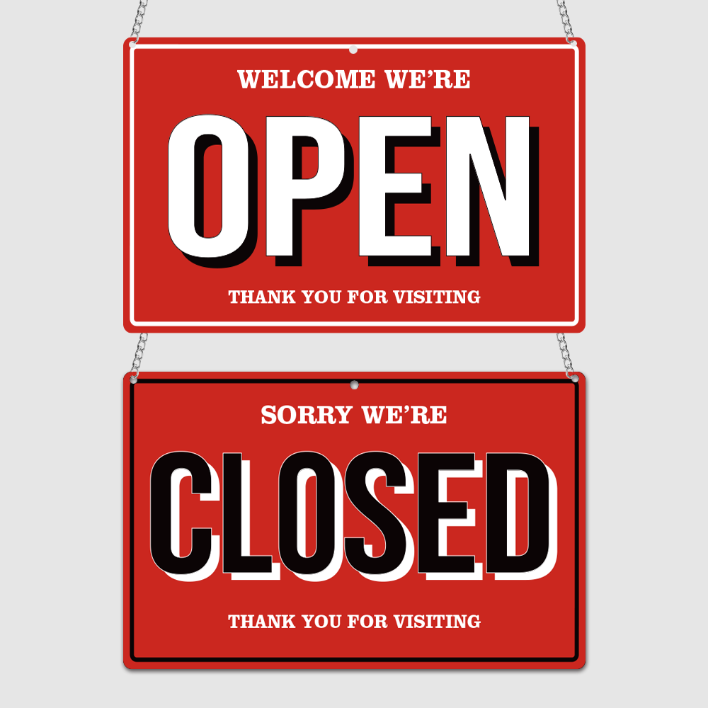 레트로 오픈클로즈 도어사인