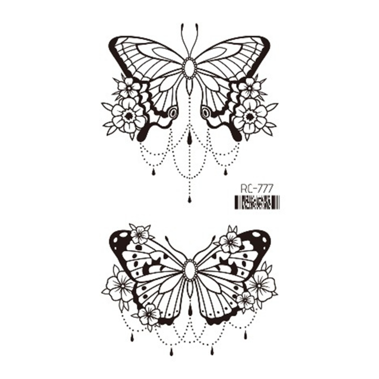 나비 타투 스티커 1SET