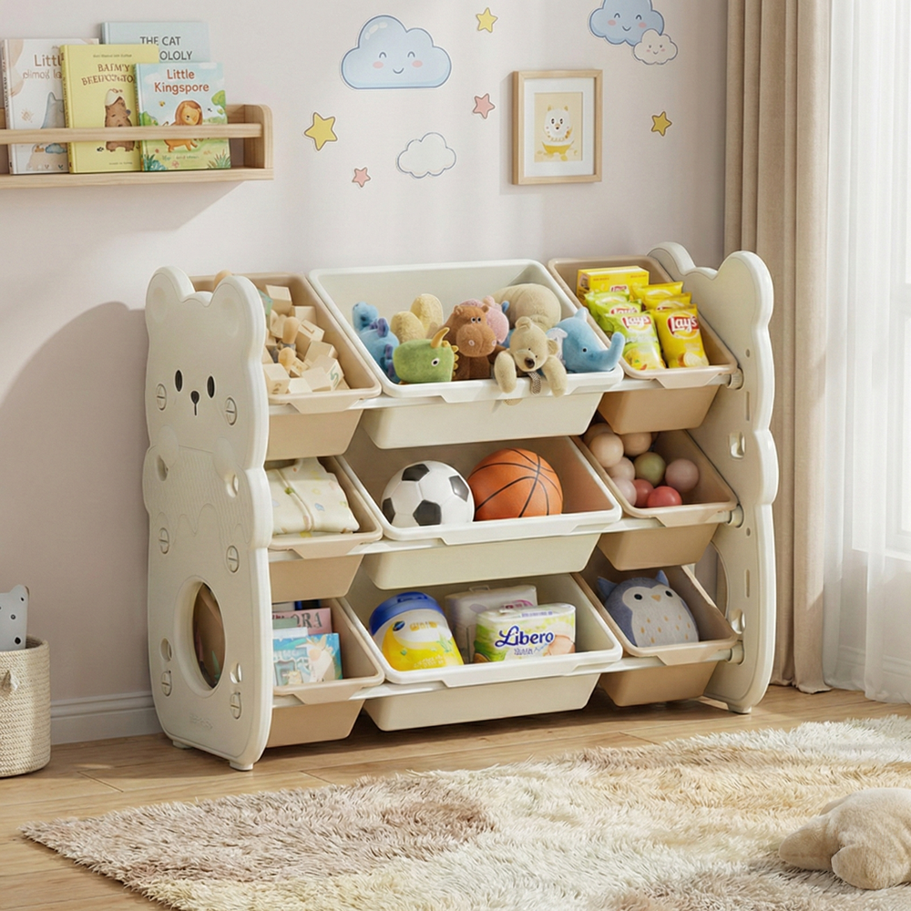 3단 장난감 정리함 책장