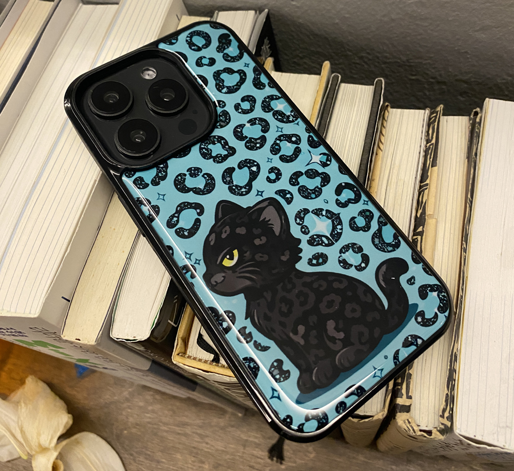 레오파드 고양이 에폭시 범퍼 케이스