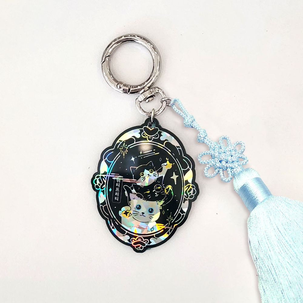 한복 노리개 거울 키링