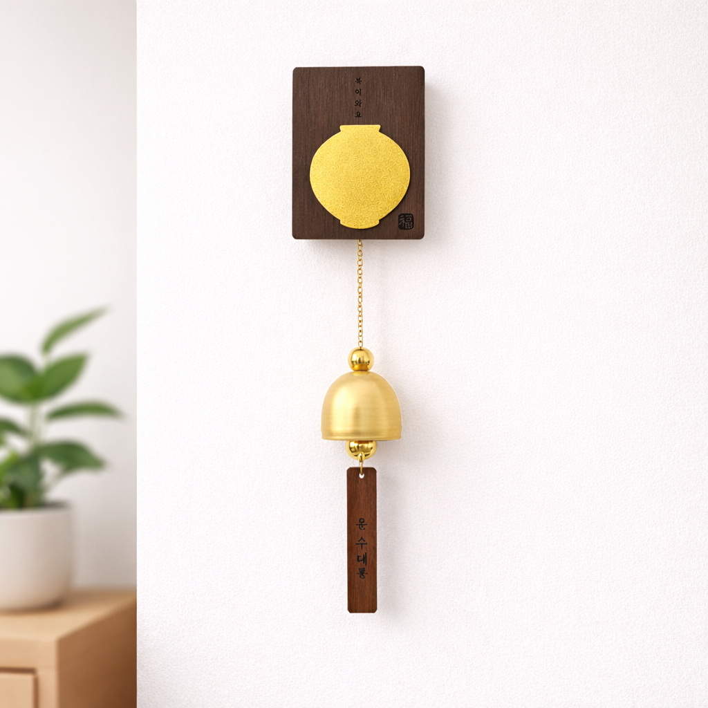 복 달항아리 도어벨