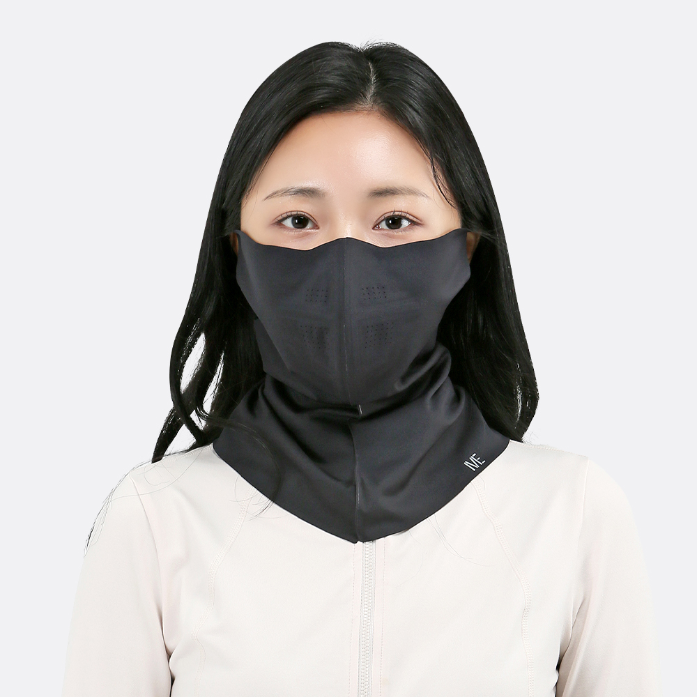 롱넥 UV 자외선차단마스크 블랙