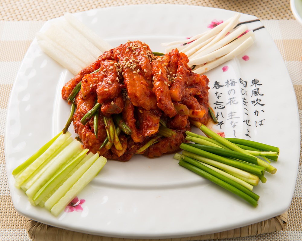 도라지 홍어회 무침