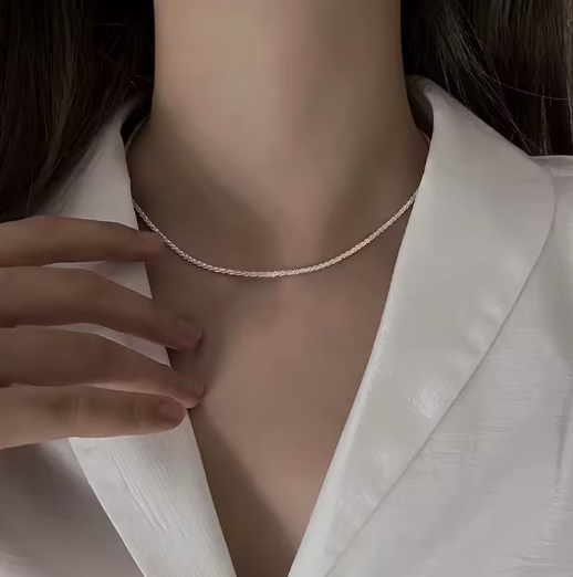 실버 눈꽃 목걸이 1SET